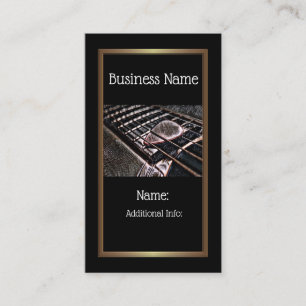 Guitar Strings In Leather Business Card 5