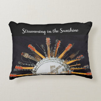 GUITAR STRINGS IN THE SUN DECORATIVE CUSHION