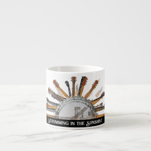 GUITAR STRINGS IN THE SUN ESPRESSO CUP