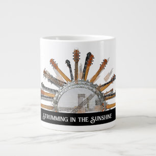 GUITAR STRINGS IN THE SUN LARGE COFFEE MUG