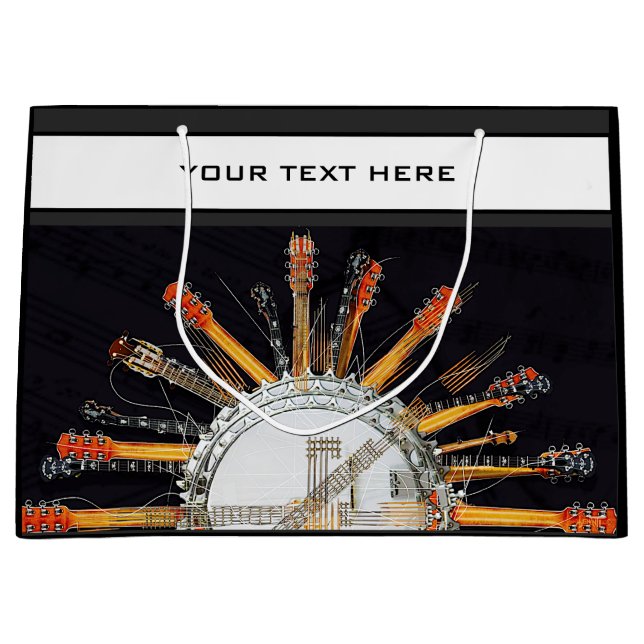 GUITAR STRINGS IN THE SUN LARGE GIFT BAG (Front)
