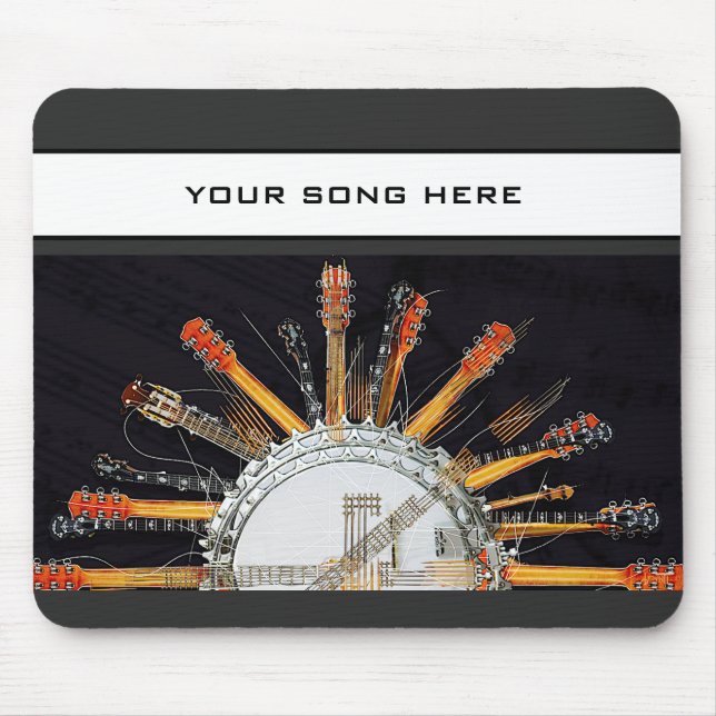 GUITAR STRINGS IN THE SUN MOUSE MAT (Front)
