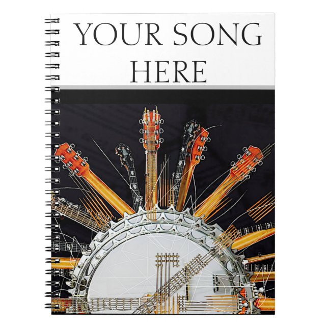 GUITAR STRINGS IN THE SUN NOTEBOOK (Front)