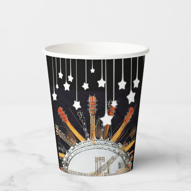 GUITAR STRINGS IN THE SUN PAPER CUPS (Back)