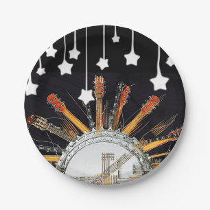 GUITAR STRINGS IN THE SUN PAPER PLATE