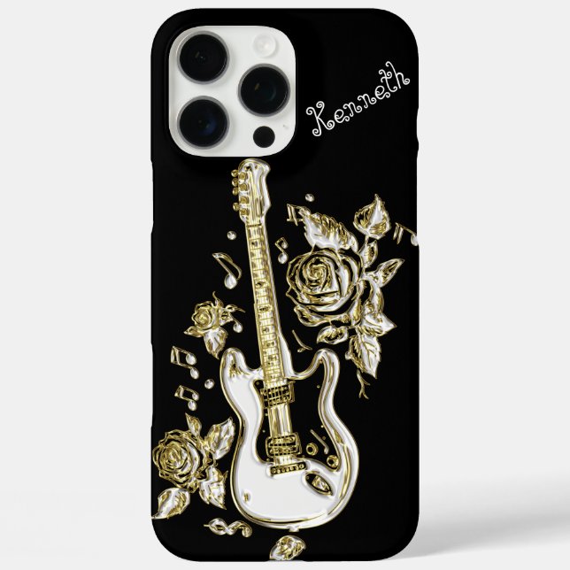 Guitar Strings Shine with Gold Case-Mate iPhone Case (Back)