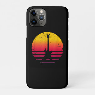 Guitar Sunset Electric Rock Music Lover Instrument iPhone 11 Pro Case