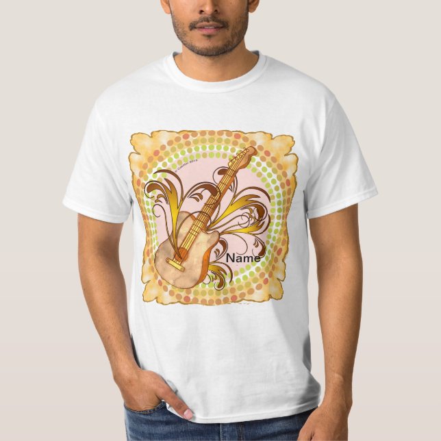 Guitar Swirls T-Shirt (Front)