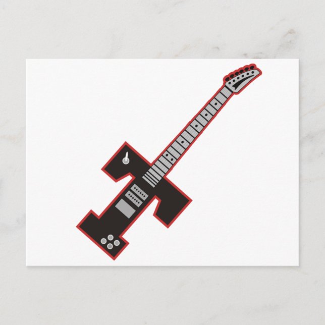Guitar T Postcard (Front)