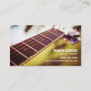 Guitar Teacher Business Card
