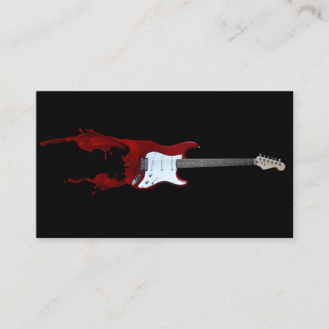 Guitar Teacher Business Card (Front)