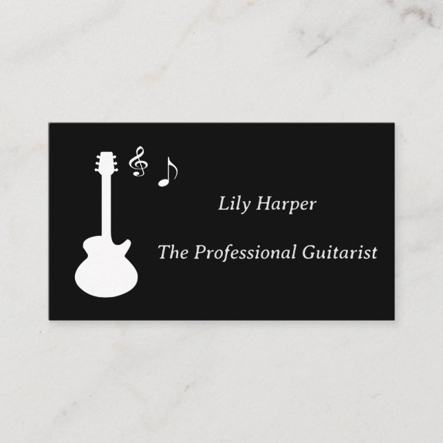 Guitar Teacher | Electric & Acoustic Lessons Busin Calling Card (Front)