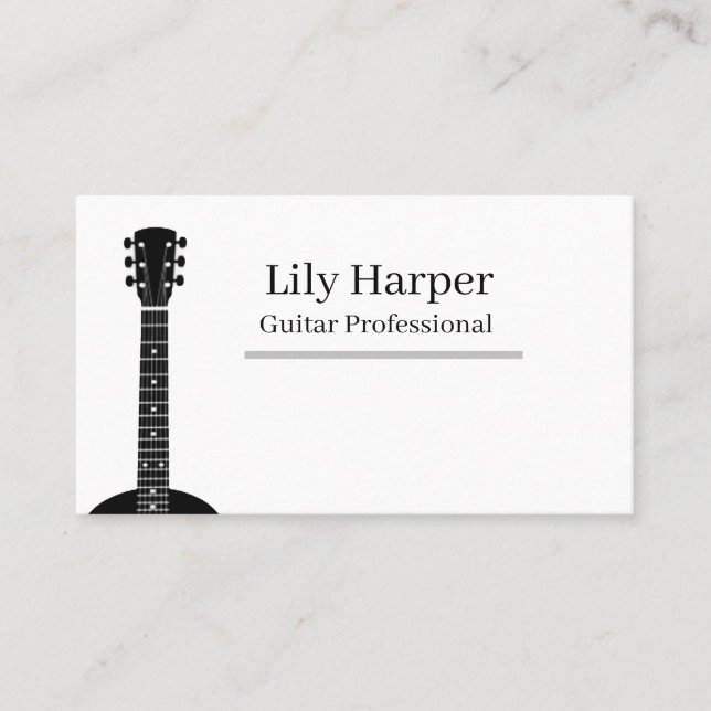 Guitar Teacher | Electric & Acoustic Lessons  Calling Card (Front)