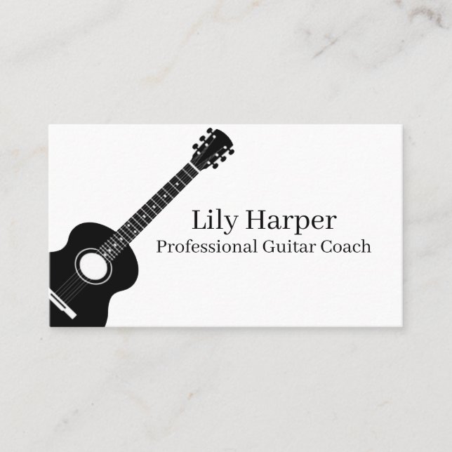 Guitar Teacher | Electric & Acoustic Lessons  Calling Card (Front)