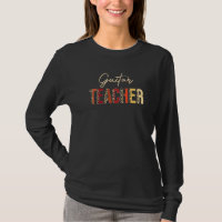 Guitar Teacher Leopard Fall Autumn Thanksgiving