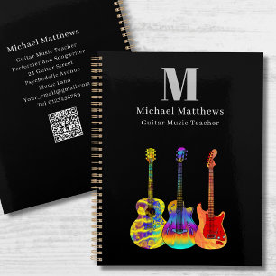 Guitar Teacher Music Lessons QR Code Planner
