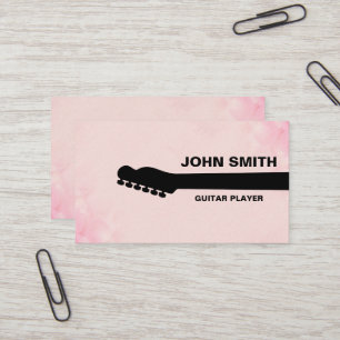 Guitar Teacher Musical Musician Personalised Business Card