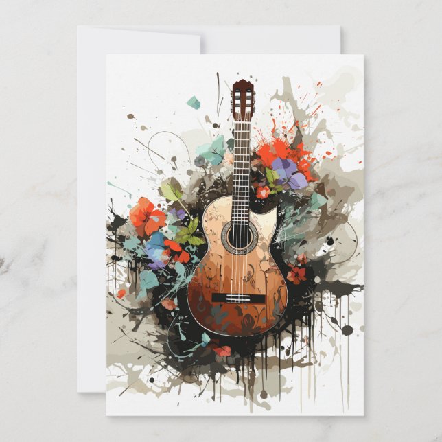 Guitar Thank You Card (Front)