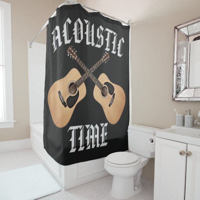 GUITAR TIME SHOWER CURTAIN (In Situ)