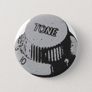 Guitar Tone Knob 6 Cm Round Badge
