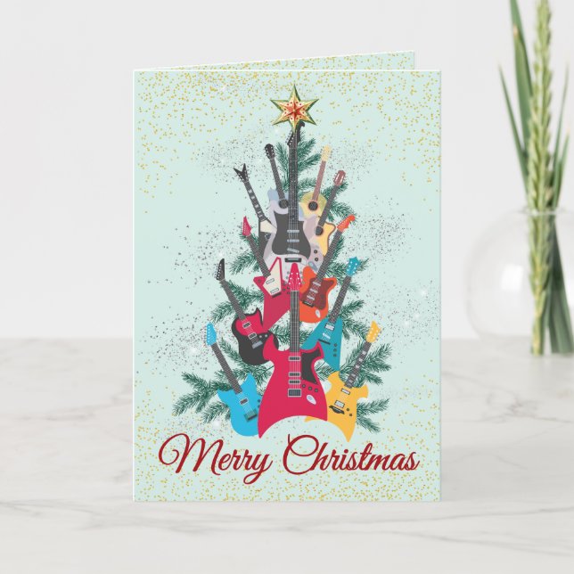 Guitar Tree Christmas Card (Front)