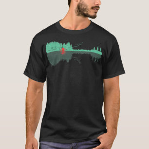 Guitar Trees Water Reflection Art - Musicians & Mu T-Shirt