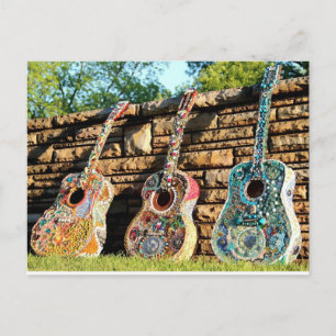Guitar Tri-Fecta Postcard