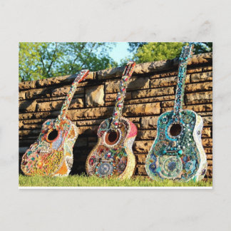 Guitar Tri-Fecta Postcard