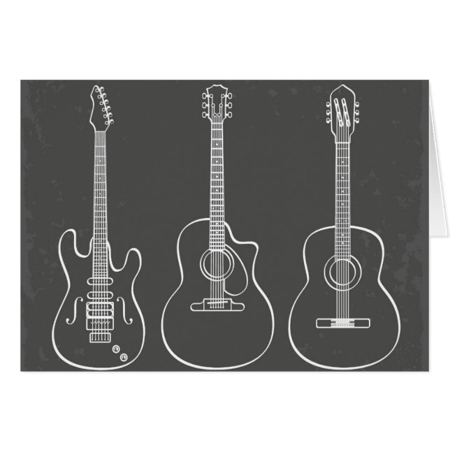 Guitar trio retro grunge music (Front Horizontal)