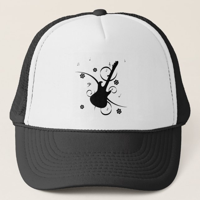 Guitar Trucker Hat (Front)