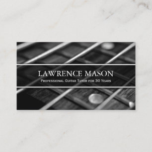 Guitar Tutor Photo of Strings - Business Card