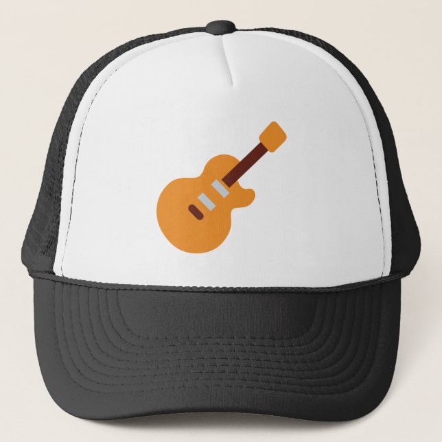 Guitar - Twitter Emoji Trucker Hat (Front)