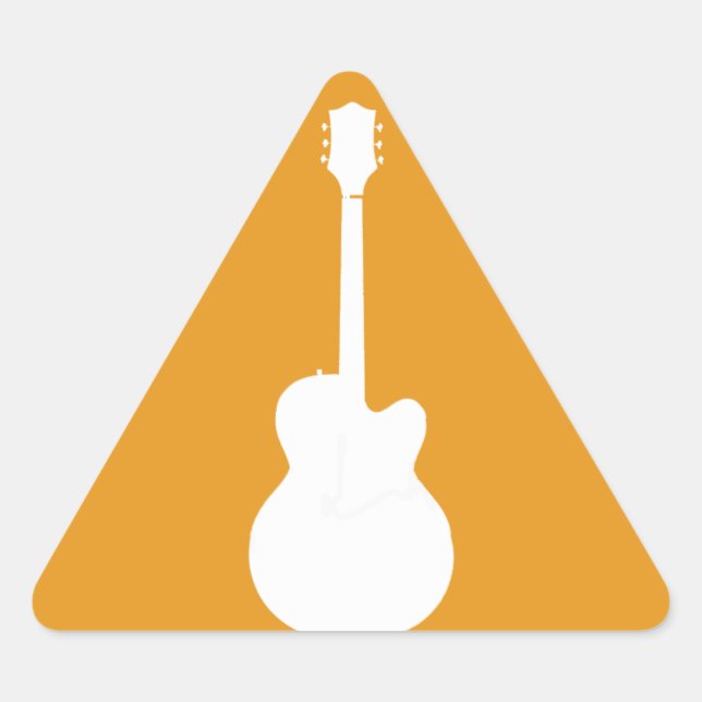 guitar vector triangle sticker (Front)