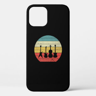 Guitar Vintage Retro Sunset Guitar Music Gift iPhone 12 Pro Case