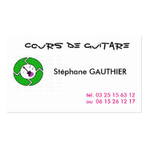 GUITAR VISIT CARD