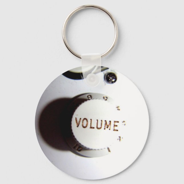 Guitar Volume Knob Key Ring (Front)
