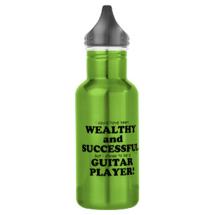 Guitar Wealthy & Successful 532 Ml Water Bottle