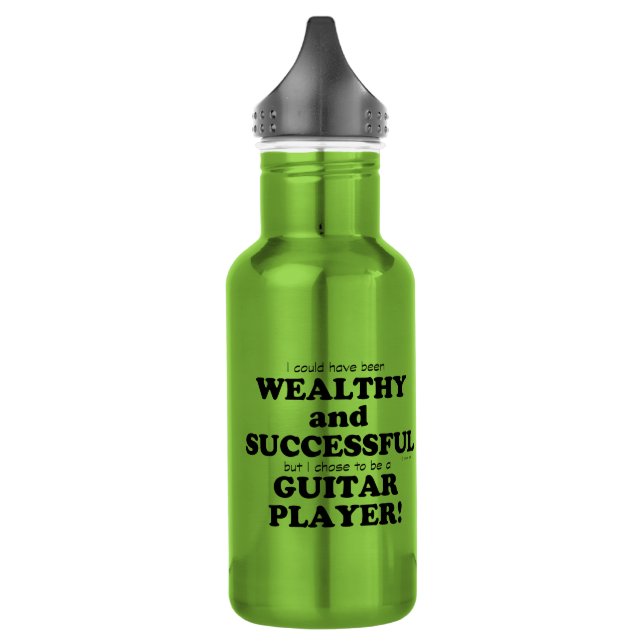 Guitar Wealthy & Successful 532 Ml Water Bottle (Left)
