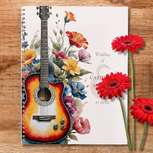 Guitar Wildflower Ampersand Musical Wedding Planner
