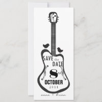 Guitar with Love Birds