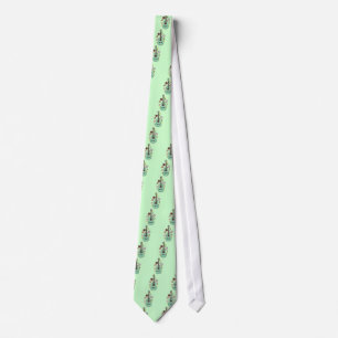 Guitar with Snowflakes and Musical Notes Tie