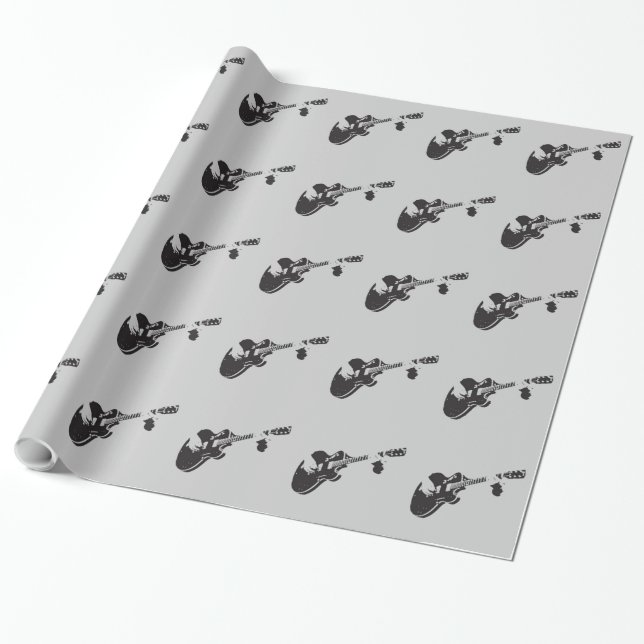 Guitar - wrapping paper (Unrolled)