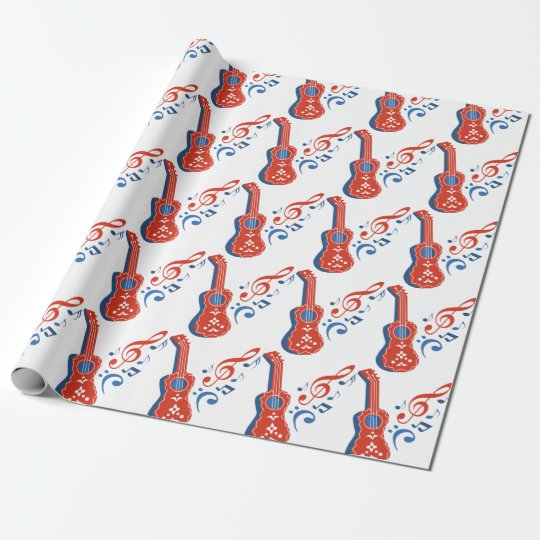 Guitar Wrapping Paper Zazzle.co.uk