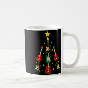 Guitar Xmas Tree Musical Guitar Lovers Guitarist C Coffee Mug