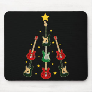 Guitar Xmas Tree Musical Guitar Lovers Guitarist C Mouse Mat