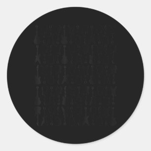 Guitaraholic Guitar design for Guitar Player  Classic Round Sticker