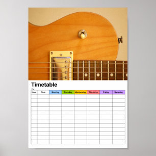 Guitarbody / Timetable Poster