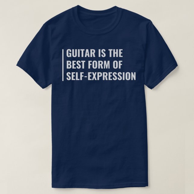 GuitarForm of Self Epression  T-Shirt (Design Front)