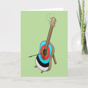 Guitarget greeting card