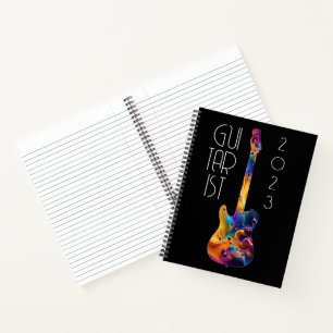 GUITARIST 2023 COLORFUL GUITAR BAND GIFT NOTEBOOK